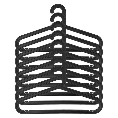 Набор вешалок (плечики) Docksta 8 шт, черный, полипропилен