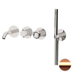 Remer ET53D2PWBRP Смеситель для ванны Remer Element ET53D2PWBRP, медь брашированная фото