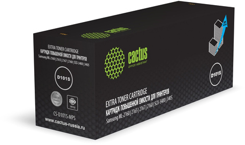 Картридж лазерный Cactus CS-D101S-MPS MLT-D101S черный (5000стр.) для Samsung ML-2160, 2165, 2167, 2168, SCX-3400, 3405