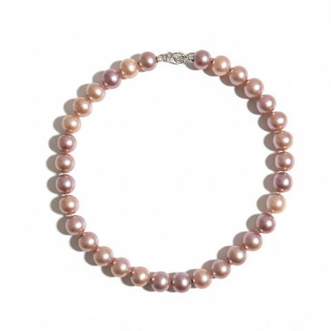Ожерелье из розового жемчуга