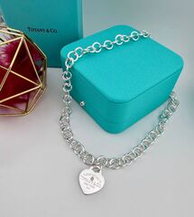 Колье Heart из серебра c подвеской сердце коллекция RETURN to LOVE