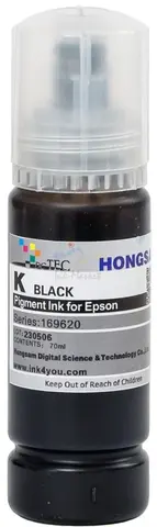 Чернила DCTec пигментные L4150 Black (черный) с ключом 70 мл
