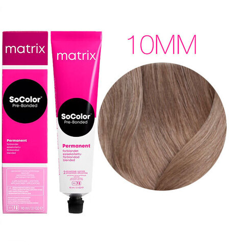 Matrix Socolor Pre-Bonded 10MM очень-очень светлый блондин мокка мокка, стойкая крем-краска для волос с бондером