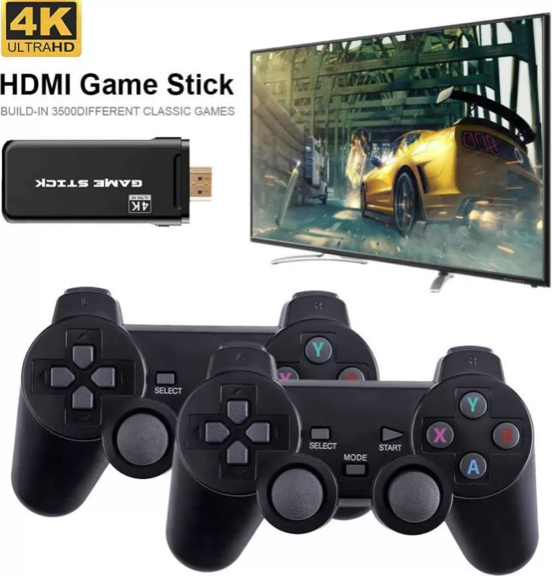 Игровая приставка Game Stick Lite U8, 64 Gb, 10000 игр, 4K PS1, Dendy ...