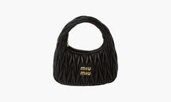 Сумка Miu Miu Wander Matelasse Nappa Leather Mini Hobo Bag "Black"