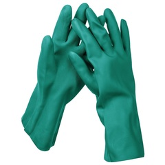 ЗУБР нитрил р.L, стойкие к кислотам и щелочам, нитриловые перчатки (11255-L)