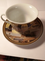 Чайная пара с видами Петербурга