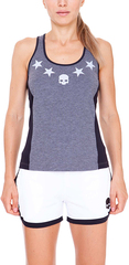 Топ теннисный Hydrogen Tech Star Tank Top - anthracite melange/white