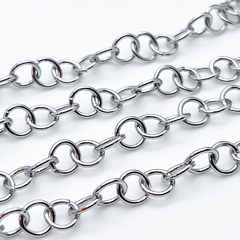 Цепочка, сталь, размер звена 8*8 мм, цена за 50 см
