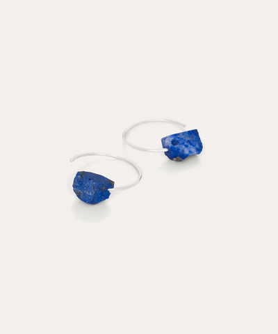 Серьги CRYSTALLINE RAINBOWS Lapis silver