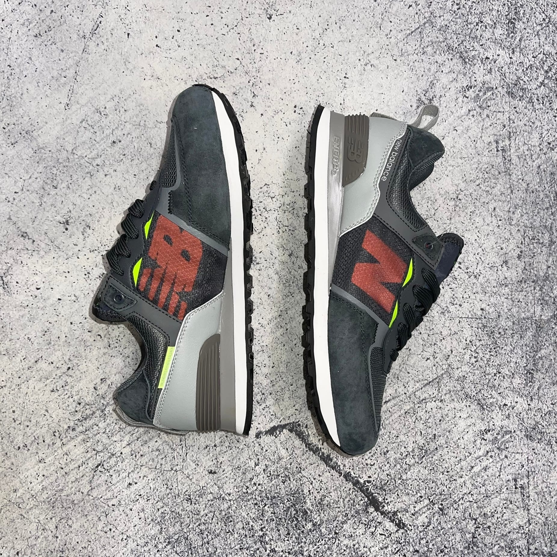 New balance grey green shop