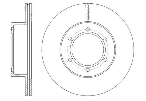 Диск тормозной вентилируемый G-brake  GR-02125