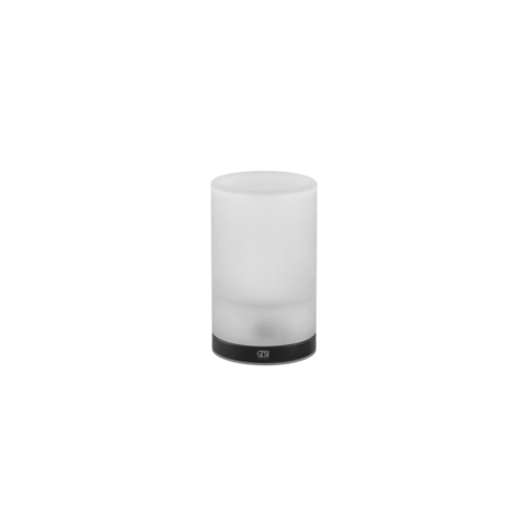 Gessi 38833#299 Gessi Emporio Accessories Стакан настольный, сатинированное стекло, держатель Black XL