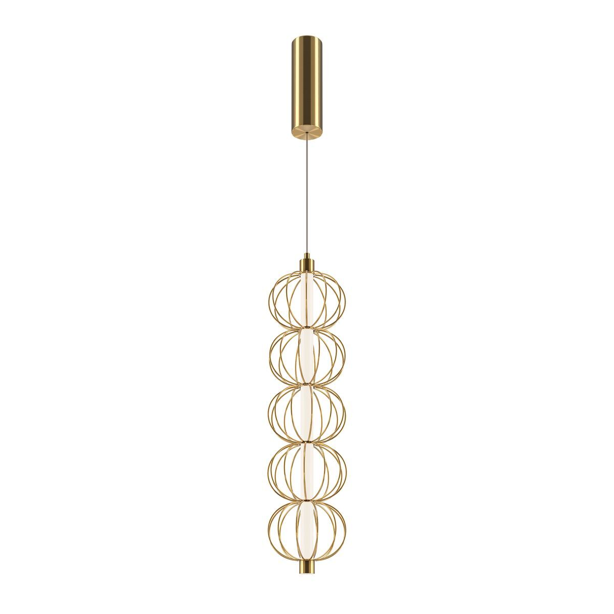 Подвесной светодиодный светильник Maytoni Golden Cage MOD216PL-L10G3K
