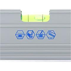 Уровень строительный КОБАЛЬТ Экстра, 600 мм, профиль 23 x 59 мм, 3 глазка, точность 0,5 мм (243-219)