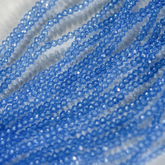 Хрустальные бусины, оттенок "Голубой", 3*2мм, рондель
