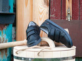 Ботинки на липучках для мальчиков Лель (LEL) из натуральной кожи цвет черный. Изображение 3 из 17.