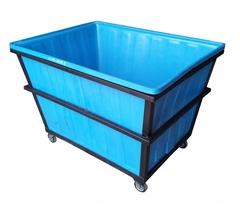 Мусорный контейнер В600вО Хромов 600 л.(1240x950x900см;синий) - арт.560979