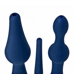 Комплект универсальных насадок для анального душа CleanStream Universal 3 Piece Silicone Enema Attachment Set, 3 шт