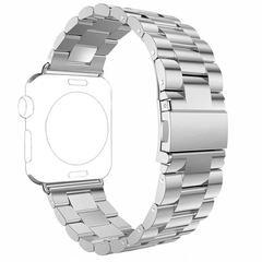 Блочный ремешок Fohuas из нержавеющей стали (Silver) для Apple Watch 42mm
