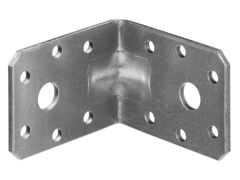 ЗУБР УКУ-2.5, 55 x 70 x 70 x 2.5 мм, цинк, усиленный крепежный уголок (31011-70) (20 штук)