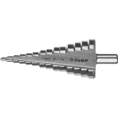 ЗУБР 4-39 мм, 14 ступеней, сталь Р4М2, ступенчатое сверло (29665-4-39-14)