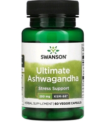 Swanson,Ultimate Ashwagandha, 250 мг, 60 растительных капсул