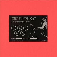 Набор из 10 сертификатов на любовные игры - 