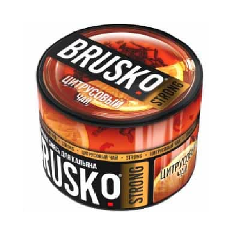 Бестабачная смесь для кальяна BRUSKO 50г STRONG - Цитрусовый Чай
