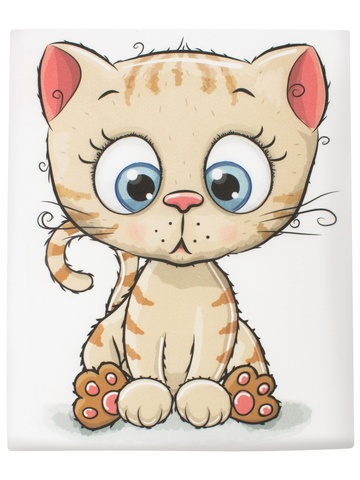 Трикотажный плед "Котик"