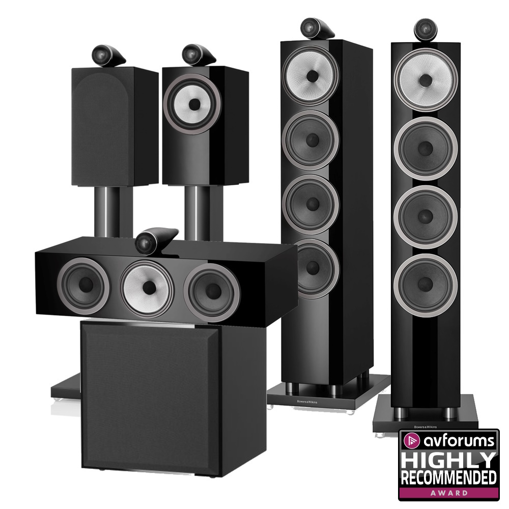 Комплект акустики 5.1 Bowers & Wilkins 702 S3 Black Set - купить по  выгодной цене | Rusinstall