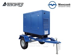 Дизельный генератор Азимут ЭД-15-Т400-1РПМ1 ММЗ на шасси в капоте