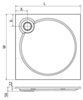 Cezares TRAY-S-A-90-56-W TRAY-S-A-90-56-W Встраиваемый литой поддон из искусственного мрамора квадратный 900х900х56, белый (Bianco)