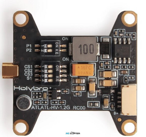 Видеопередатчик FPV Holybro Atlatl HV V2 1.2 ГГц 0.5/25/200/1000мВт 9 каналов VTX