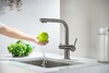 Aquatek AQ1385BGM AQ1385BGM ЕВРОПА смеситель для кухни с подключением к фильтру питьевой воды, шлиф. черный хром