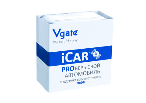Адаптер автодиагностический ELM327 VGATE ICAR PRO BLE 4.0 (Bluetooth 4.0, Android + iOS)