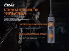 Выносная тактическая кнопка Fenix AER-04 для след фонарей HT18/ TK22 UE/ TK30/ TK22 V2.0