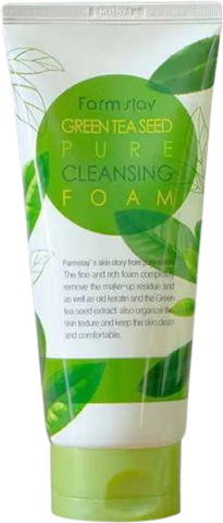 Farmstay Green Tea Пенка для умывания с экстрактом зеленого чая FarmStay Green Tea Seed Pure Cleansing Foam