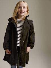 Куртка непромокаемая с капюшоном для девочки Next T78-025, Черный