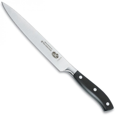 Профессиональный кухонный разделочный нож Victorinox из кованой стали, длина лезвия 20 см. (7.7203.20G)