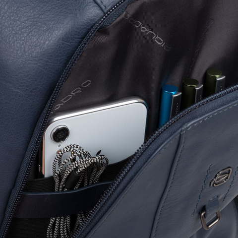 Рюкзак унисекс Piquadro Hakone CA4980S104/BLU синий натур.кожа