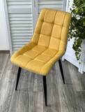 фото 2 Стул CHIC VF-06/ VF-20 желтый/ серый, ткань/ черный каркас М-City на profcook.ru