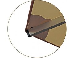 Зонт уличный Митек D2,5 м круглый с воланом, алюминий, с подставкой