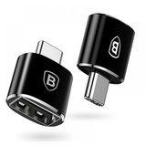 Переходник OTG USB 2.0 на Type-C 2.4А Baseus (CATOTG-01) (Черный)