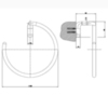 Gessi Goccia Полотенцедержатель &quot;кольцо&quot;, цвет: хром 38109#031