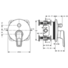 Смеситель встраиваемый на 2 потребителя Ideal Standard Ceramix Blue A5664AA