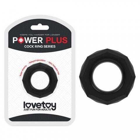 Эрекционное кольцо чёрное LOVETOY (4,4×2 см)