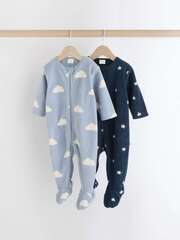 Комбинезон флисовый для малышей Next K79-530, 2 шт., Голубой, Синий