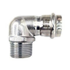 ViEiR Ver-Pro Угол с переходом на НР из нерж. стали 18×1/2" VPLM183
