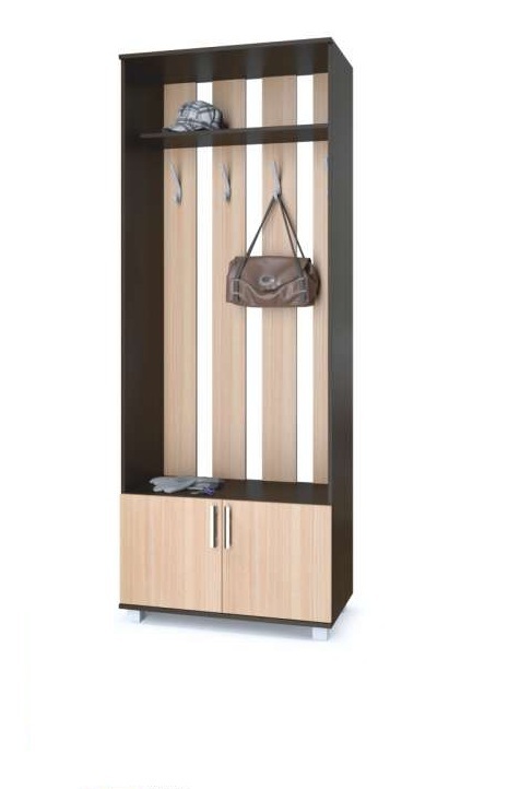 Купить Тумба с вешалкой "Карина" К73 (венге/дуб млечный), ЛДСП, MODERN ...